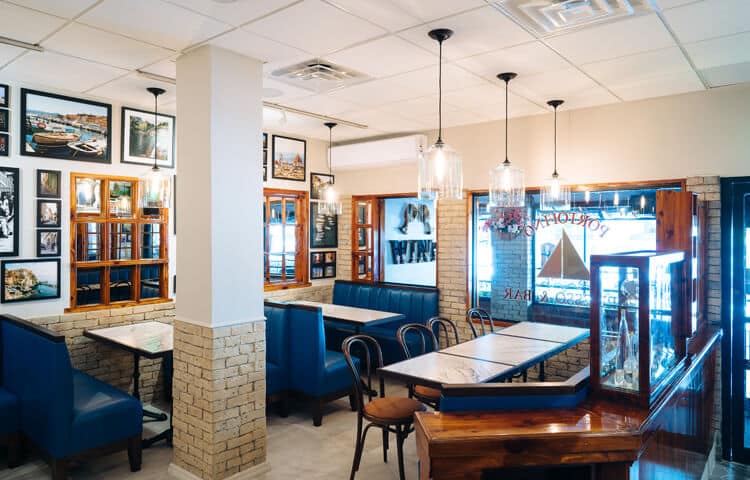 interior of a restaurant